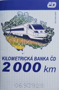 Kilometrická banka ČD 2 000 km