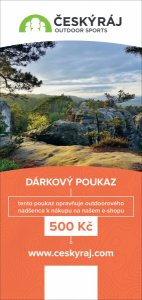 Dárkový poukaz v hodnotě 1000 Kč od Českýráj.com